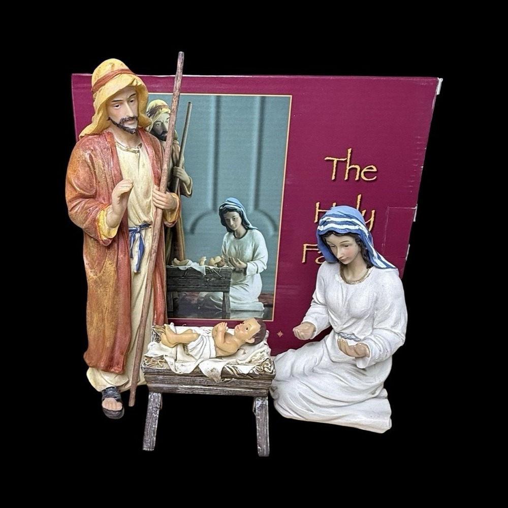 Three Kings Gifts Real Life Nativity The Holy Family Mary Joseph Jesus